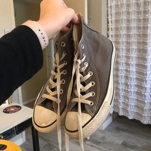 Gray High Top Converse